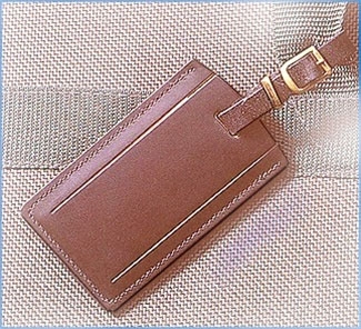 Business Card Luggage Tag with Security Flap
