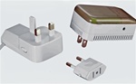 Travel Voltage Adapter with USB outlet and AAA Battery Charger