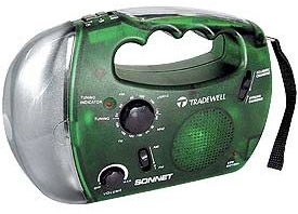 Emergency Radio, Lantern with "Green Power" ... Crank or Solar Charging